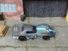 Loose Hot Wheels - 1976 Chevy Corvette Greenwood - Gray, Blue and White