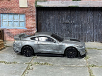 Assembled unpainted 2020 Ford Mustang Shelby GT500 DIY kit, side view