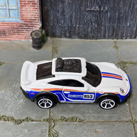 Loose Hot Wheels - Porsche 911 Rallye - White and Blue Racing