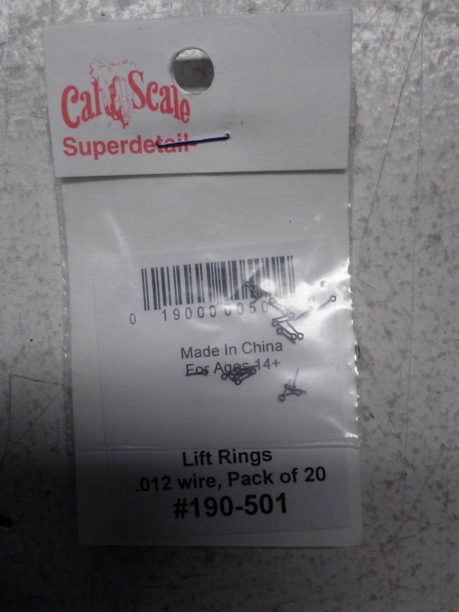 Cal Scale 190-501 HO Lift Rings .012" Wire (Pack of 20) product image