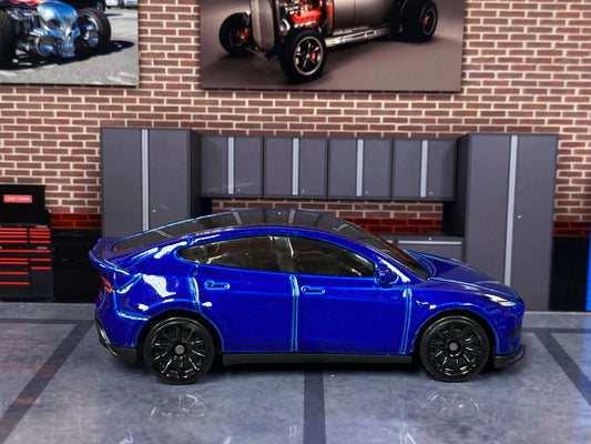 Loose Hot Wheels - Tesla Model Y - Dark Blue