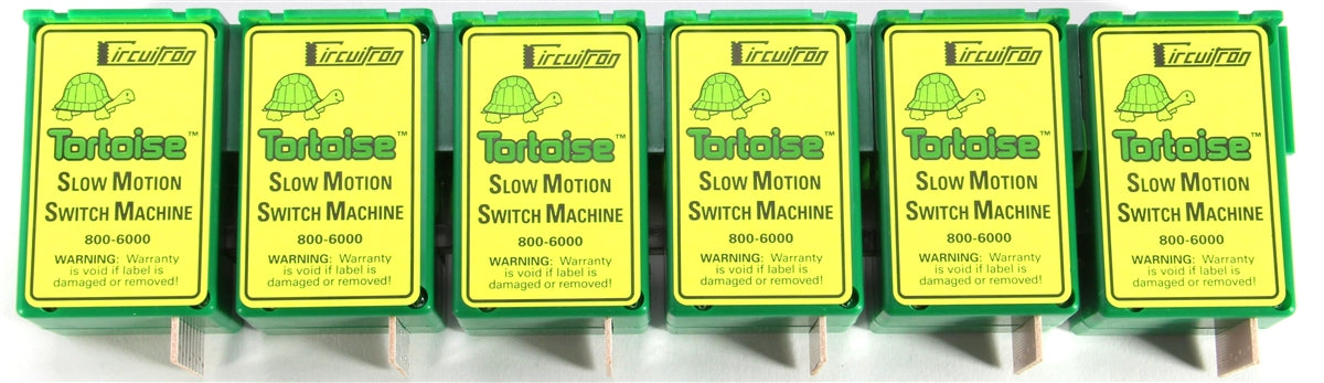Circuitron Tortoise Slow Motion Switch Machines – 6-Pack — pack contents