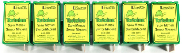 Circuitron Tortoise Slow Motion Switch Machines – 6-Pack — pack contents