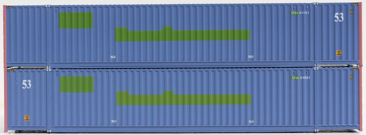 COFC LOGISTICS 53' HIGH CUBE 6-42-6 corrugated containers with Magnetic system, Corrugated-side. JTC # (535066) exact product view 1