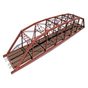 Central Valley HO 200-Foot Double-Track Parker Truss Bridge Kit — completed example 1
