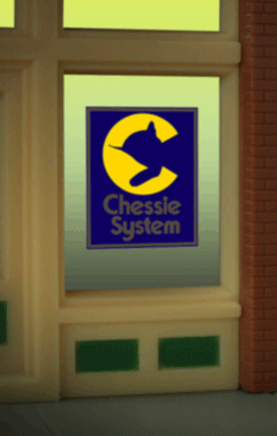Miller Engineering Chessie Window Sign HO/O — exact product reference