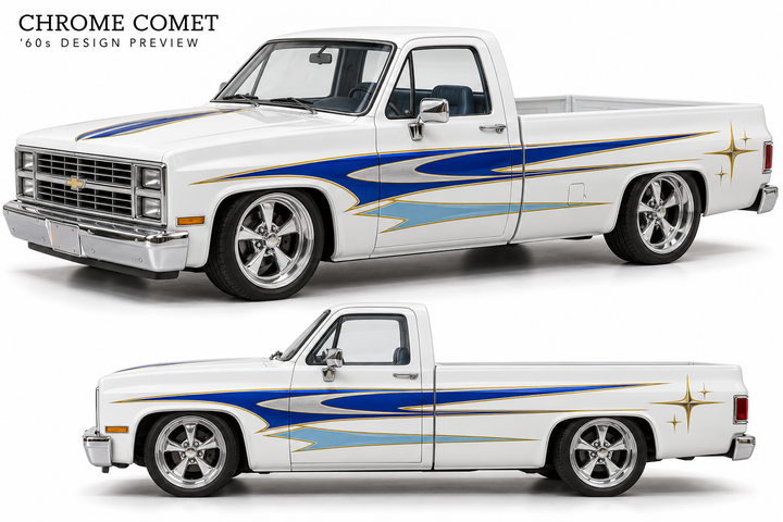 Chrome Comet — illustrative truck mockup