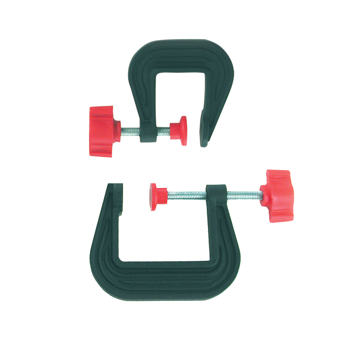 Zona 37-230 set with small and large plastic C-clamps and red screw handles