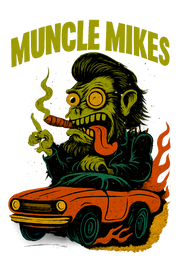 Black Hot Rod shirt with monster rod art, part of Muncle Mikes subscription club