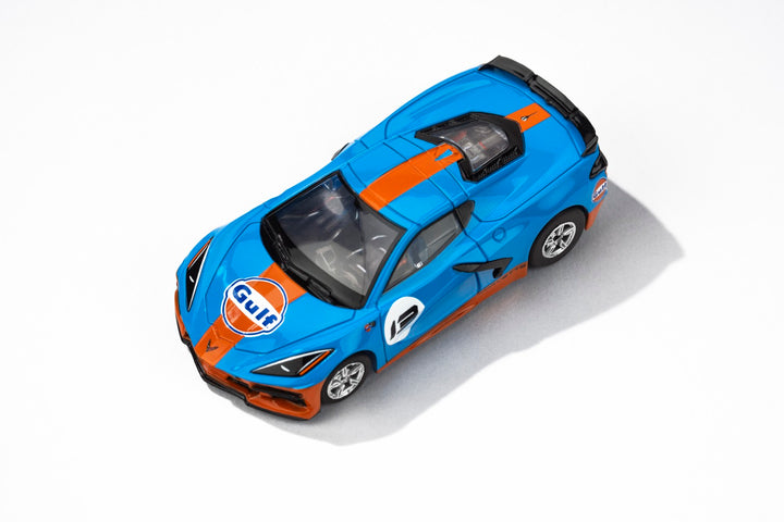 AFX 2022 Corvette C8 Gulf HO Slot Car — official product view 1