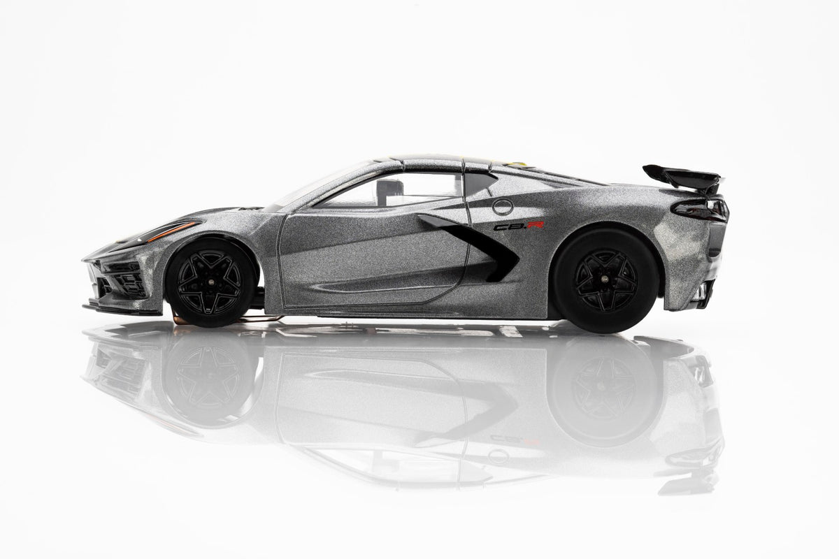 AFX 2022 Corvette C8 Hypersonic Grey HO Slot Car — official product view 3
