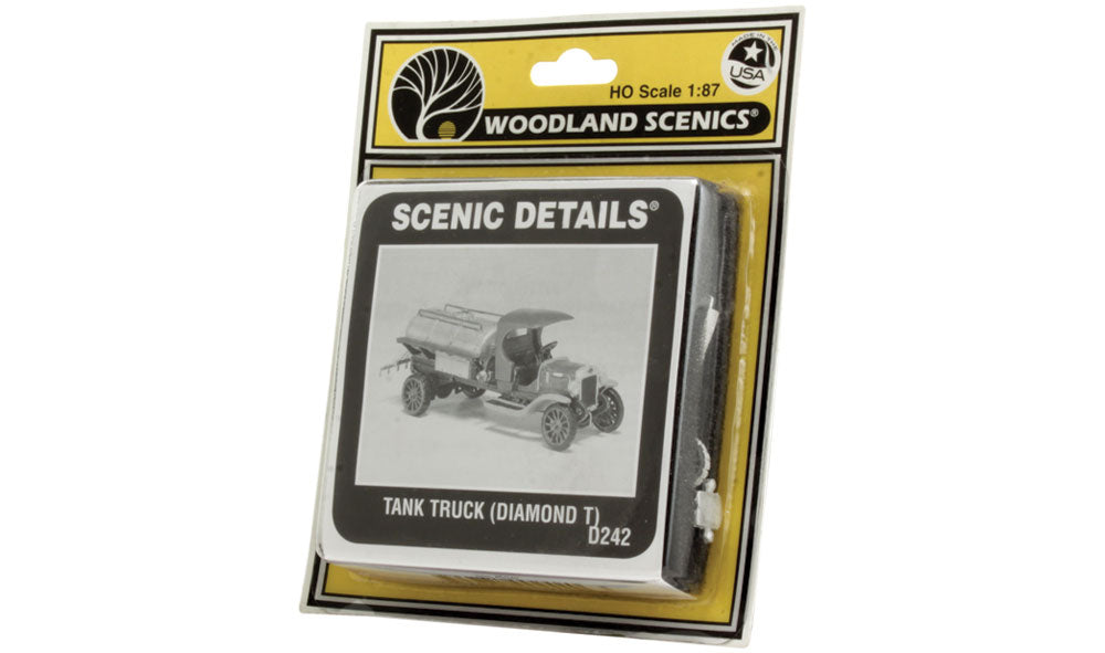 Woodland Scenics D242 HO Diamond T Tank Truck Kit actual physical kit package