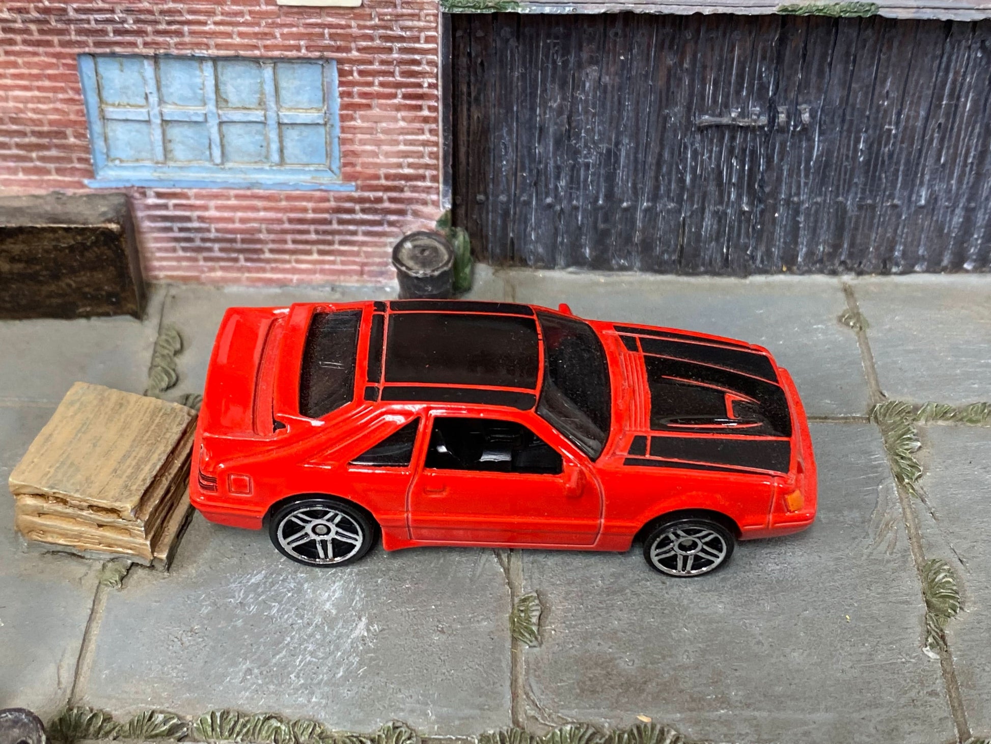 Loose Hot Wheels - 1984 Ford Mustang SVO - Red and Black