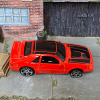 Loose Hot Wheels - 1984 Ford Mustang SVO - Red and Black