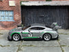 Custom Hot Wheels - 2014 Bentely Continental GT3 - Gray and Green - Silver Mag Wheels - Rubber Tires