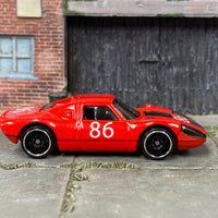 Loose Hot Wheels - Porsche 904 Carrera GTS - Red and Black 86