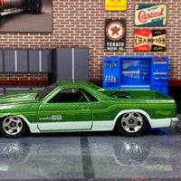 Loose Hot Wheels - 1980 Chevy El Camino - Green and White