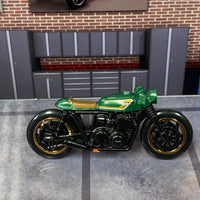 Loose Hot Wheels - Honda CB750 Cafe Motorcycle - Green