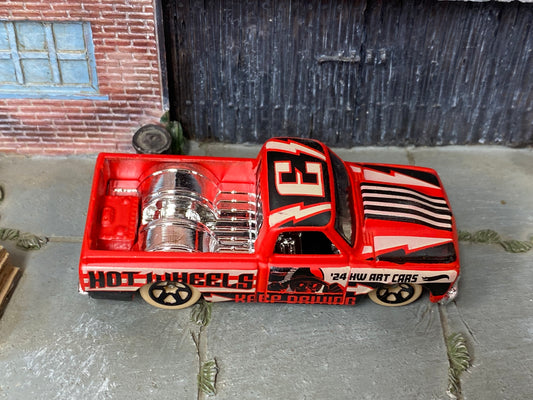 Loose Hot Wheels - 1967 Chevy C10 Pick Up Truck - Red art Series