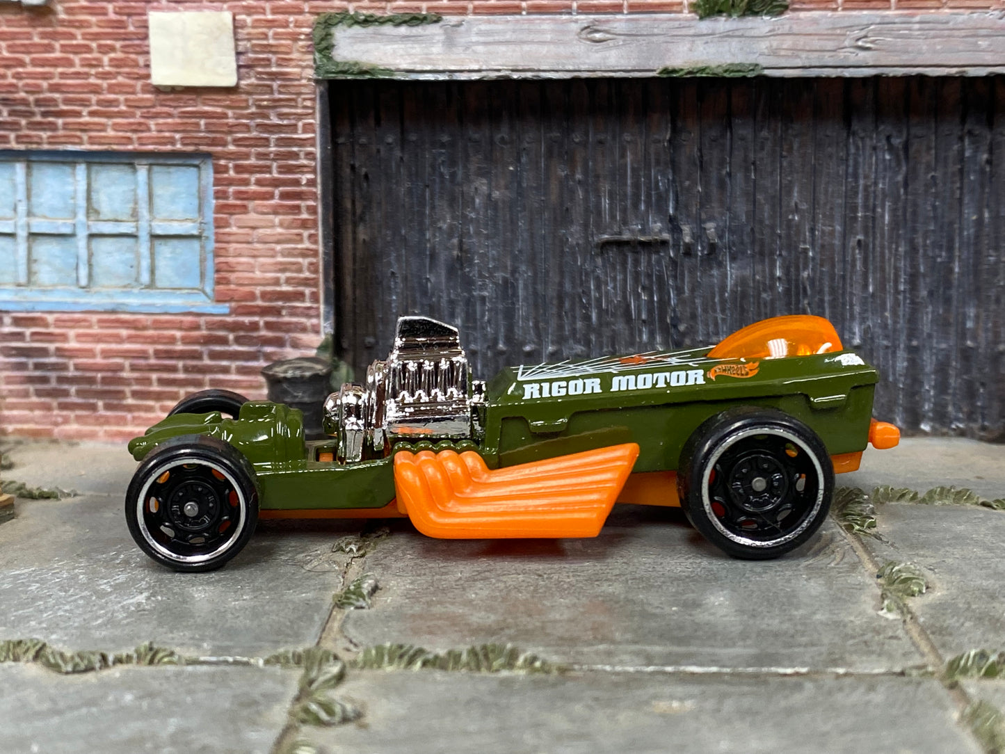 Loose Hot Wheels - Rigor Motor - Green and Orange