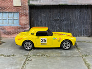 Loose Hot Wheels - Honda S800 RACING - Yellow and Red 25