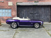 Custom Hot Wheels - 1969 Chevy Camaro - Purple and White - Chrome Mag Wheels - Rubber Tires