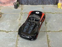 Porsche 918 Spyder black-and-red custom, alternate view