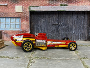 Loose Hot Wheels - Rockin Railer Drag Car - Dark Red and Gold