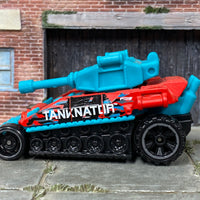 Loose Hot Wheels - Tanknator - Red and Blue