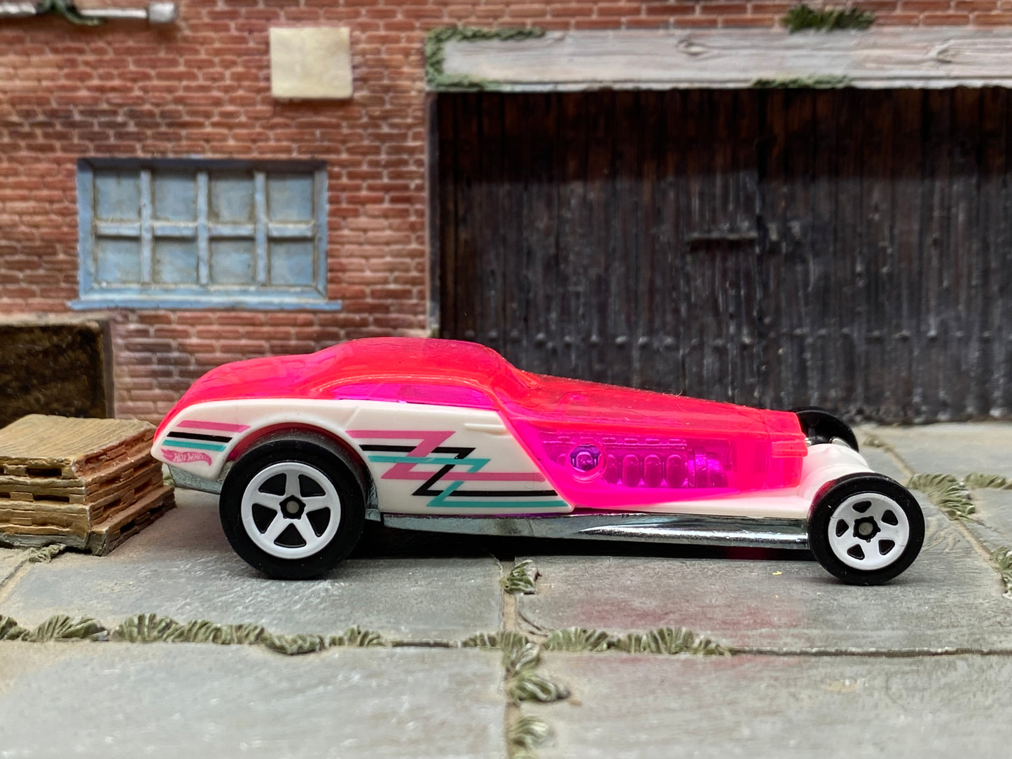 Loose Hot Wheels - Hi Roller - White and Pink