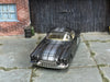 Custom Hot Wheels - 1962 Chevy Corvette - Gray and Silver - Gray and Chrome Mag Wheels - Rubber Tires