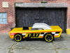 Loose Hot Wheels - Small Bloc Pine Wood Derby - Yellow TAXI