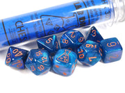 Chessex Borealis Midnight/Copper Lab Dice Set 30069 – product view 1
