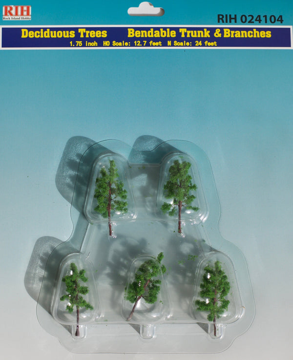 Rock Island Hobby 024104 Deciduous Trees, 1.75" (5-Pack) — exact product view