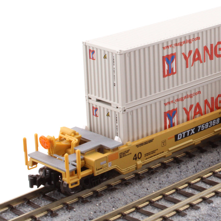 MAXI-I TTX New Logo 5-Unit Set #759364 w/ Yang Ming Containers (106-6212) exact product view 1