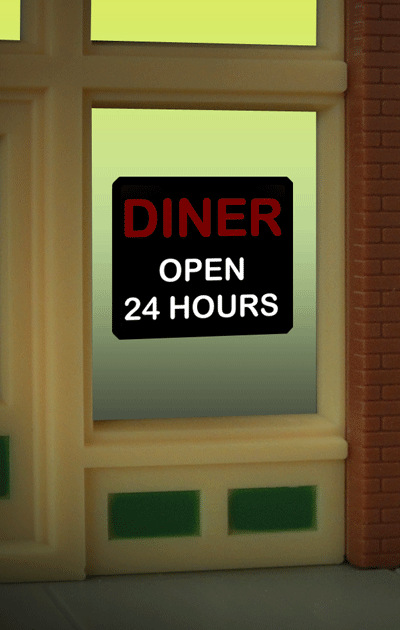 Miller Engineering Diner Window Sign — exact product reference