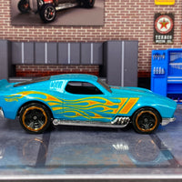 Loose Hot Wheels - BLVD Bruiser - Light Blue with Flames