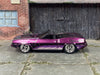 Custom Hot Wheels - Plymouth Barracuda - Purple, Black and White - Chrome Mag Wheels - Rubber Tires
