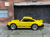 Custom Hot Wheels - Porsche 911 Carrera RS 2.7 - Yellow and Black - Chrome 4 Spoke Wheels - Rubber Tires