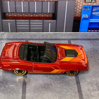 Loose Hot Wheels - Plymouth Barracuda Convertible - Red and Orange