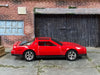 Custom Hot Wheels - 1984 Pontiac Firebird - Red and Black - Chrome Mag Wheels - Rubber Tires