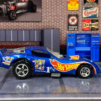 Loose Hot Wheels - Firebird Funny Car (1995 Chevy Emblem Error) - Blue and White Hot Wheels