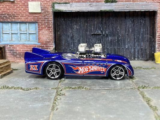 Loose Hot Wheels - Double Vision Salt Flat Racer - Blue