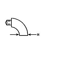 Plastruct 3/32" White Female 90° Elbow for TB-3 (5 per pack) — exact product reference