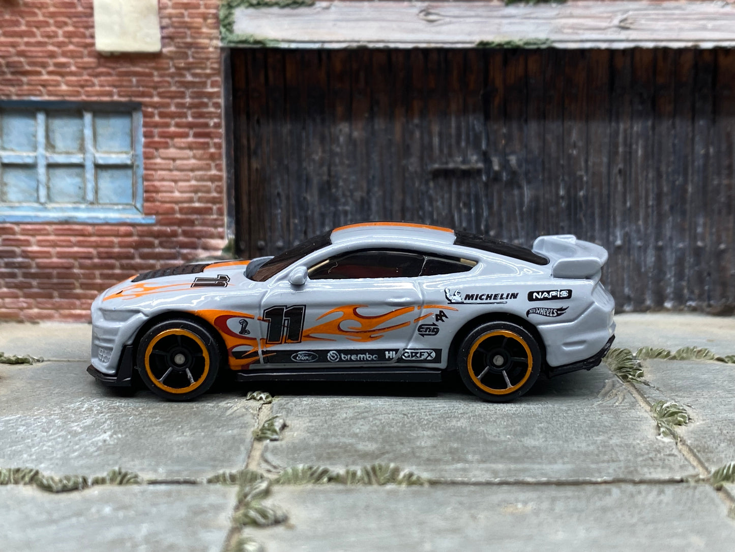 Loose Hot Wheels - 2020 Ford Mustang Shelby GT500 - Gray Black and Orange