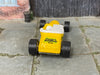 Custom Hot Wheels - Ford Track T T-Bucket - Yellow and White - Chrome Mag Wheels - Rubber Tires