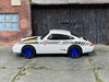 Custom Hot Wheels - 1996 Porsche Carrera - White, Yellow, Blue and Black - Blue Mag Wheels - Rubber Tires