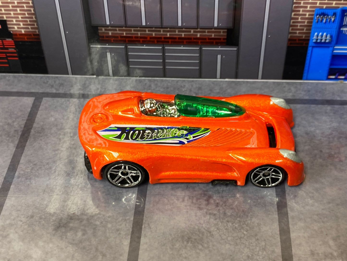 Loose Hot Wheels - Monoposto - Orange and Green