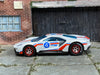 Custom Hot Wheels - 2017 Ford GT - White, Red and Blue - Chrome and Red 5 Spoke Wheels - Rubber Tires