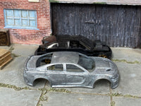 Disassembled 2020 Dodge Charger Hellcat DIY kit with stripped body and components